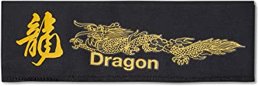 Martial Arts Stirnband, schwarzer Drache
