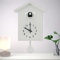 Foribyw Cuckoo Clock with Chimer Minimalist Cuckoo Sound Clock with Pendulum Delicate Cuckoo Clock Bird House Battery Powered Cuckoo Wall Clock for Wall Art Home Room Kitchen Office Decoration(white)