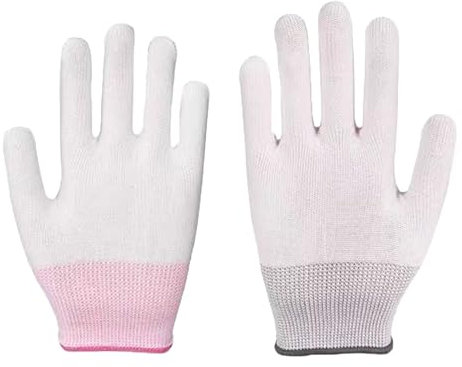 2 Stück Hitzebeständige Handschuhe, Professional Haarglätter Zubehör für Haarstyling Lockenstäbe und Glätteisen, Ofenhandschuhe Grillhandschuhe für Kochen Backen Topfhalten Smoker Grill Handhabung