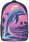 KAYZTGSDA Delfin-Rucksack für Schulranzen, Schultasche, Taschen für Kinder, Büchertasche für Grundschule, Kinderrucksäcke, 43,2 cm, Stil:, 17inch