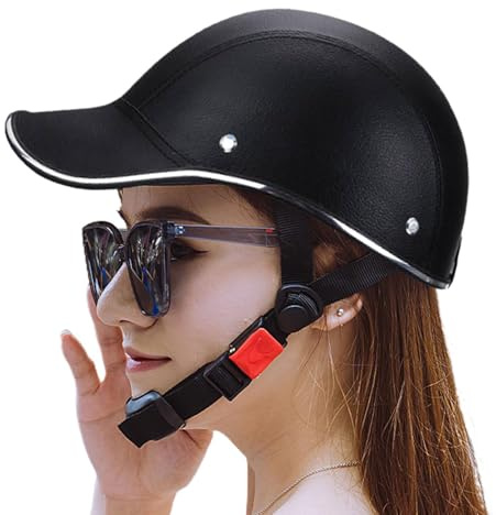 Cascos Estilo Gorra de béisbol - Gorras de béisbol Retro Cascos Antiguos,Gorras de béisbol Retro Ajustables, Equipo de equitación al Aire Libre para Ciclismo, béisbol, Adultos