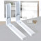 NBBENG Microwave Wall Mount Brackets, Arms Extend & Foldable, Fit Most Microwaves (White)