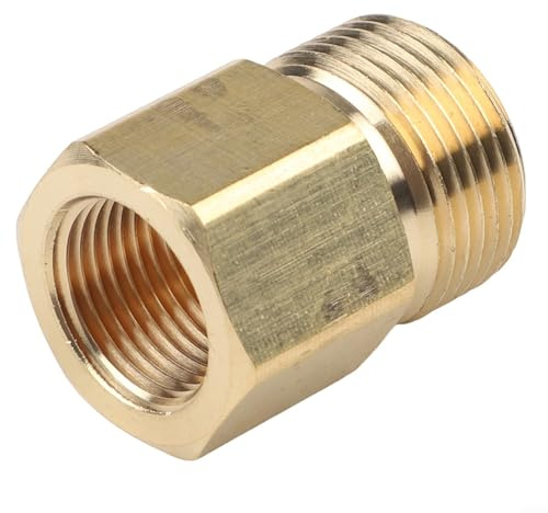 Adaptateur de tuyau pour nettoyeur haute pression M22 x 1 5 ET vers G 3/8 femelle - Compatible avec les tuyaux d'arrosage, les camping-cars, les bateaux et les enrouleurs de tuyau