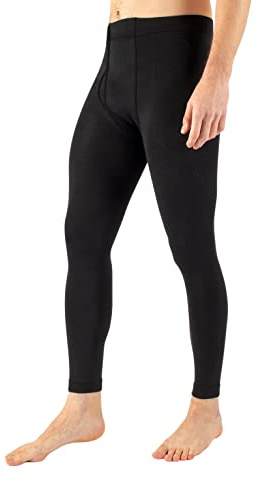 Cette Pack 1/2 Paia – Leggings Termico Uomo, Calzemaglie in Pile, Pantalone con Interno Felpato | 300 den | Nero | M/L, XL, XXL (L-XL, Nero)