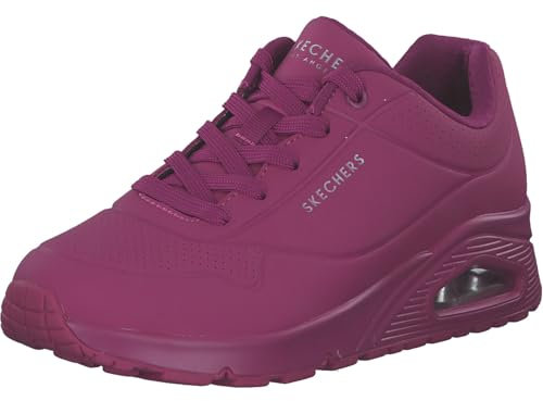 Skechers Damen UNO Stand ON AIR, Magenta Durabuck/Mesh, 36.5 EU
