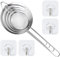 Juego de Colador de Acero Inoxidable de 4 Piezas Con Ganchos - Malla Fina para Cocina, Harina, Pasta y Tamizado