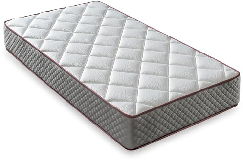 LUXIABED Matelas 180X200 cm Ferme Moyenne Haut Confort Double Hiver/Été Anti-Acariens, Hygiénique et Respirant Viscoélastique. Couleur Grise Modèle Elixir Épaisseur 26 cm