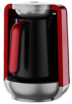 YZRDCXM Turkish Coffee Maker,600w Arabic Greek Coffee Pot Maker Electric Machine,Stainless Steel 350ml Electric Turkish Coffee Machine,Large Capacity For Home Travel