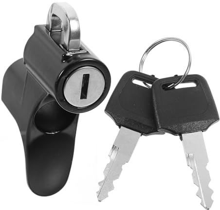 Healifty Lucchetto Antifurto per Casco Moto Blocco Sicurezza Compatto e Resistente Gancio Fisso per Caschi Leggero e Durevole per Protezione Casco Scooter e Moto