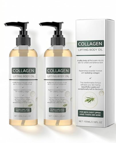 Set da 2 Oli Corpo Rassodanti al Collagene e al Rosmarino, 2 x 100 ml