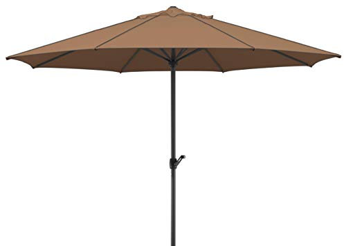 Schneider Sonnenschirm Adria, mocca, 350 cm rund, 685-69, Gestell Alu/Stahl, Bespannung Polyester, 7.9 kg