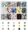 nbeads 375 Stück 8mm Natürliche Edelstein perlen, 15 Styles Runde Natürliche Lose Perlen Energiestein Abstandsperlen Für DIY Armband Halsketten Schmuckherstellung