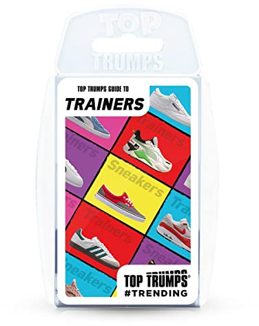 Top Trumps – Guide to Trainers Card Game | 30 Iconic Sneakers & Trainer Trends | Educational Fun for Kids & Adults (Ages 6+) | Travel-Friendly Game