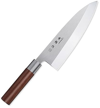 LIUJOU Coltello giapponese for sashimi Coltello da cucina Deba Sushi Chef in acciaio inossidabile 5CR15 for affettare la mannaia for testa di pesce salmone