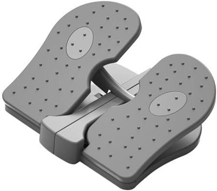 Dickly Mimi Macchina per per Piedi, Attrezzo per Esercizi da Seduto con Pedale per Gambe sotto la scrivania, Macchina per per Scale, Grigio
