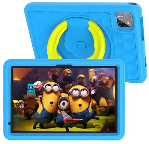 VASOUN Kids Tablet 10 inch, All-New Android 14 Tablet for Kids, Toddler Tablets with 128GB, Parental Control, GMS Certified WiFi Dual Camera with Eye Protection, Blue