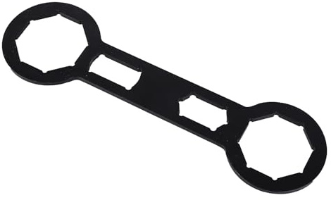 Zktfyshk Outils, Double Chambre Moto Fourche Caps Clé pour 49mm 50mm 46mm Moto 8Point Show MX Fourches Caps Haute Durabilité Outil