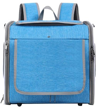 Taidda Porte-vélo pour Animaux de Compagnie, Panier Avant Extensible avec Support de Guidon à Dégagement Rapide, Tissu Oxford Imperméable pour Chiens jusqu'à 8 Kg (Blue)