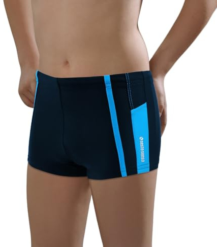 sesto senso Maillot de Bain Sport pour Garçons Caleçon pour la Natation BD 630 L 10 Ans 134-140 Bleu foncé