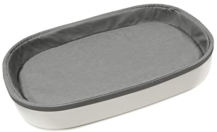 Stokke Sleepi Wickelunterlage, Weiß – ovale Wickelunterlage für Babys von 0–12 Monaten – sicher & bequem – wasserabweisend & maschinenwaschbar – kompatibel mit Stokke Sleepi Dresser