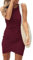 Shen&Qege Damen-Kleid, langärmelig figurbetontes lässig, modisch, gerüschtes Kleid für den täglichen Gebrauch