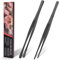 HOTUT Pince de Cuisine en Acier Inoxydable, 2 Pièces Pincettes de Cuisine, Pinces à Barbecue Ustensiles de Cuisine, Pour La Cuisine, Pâtisserie, Barbecue, Fruits de Mer, 25cm, Noir