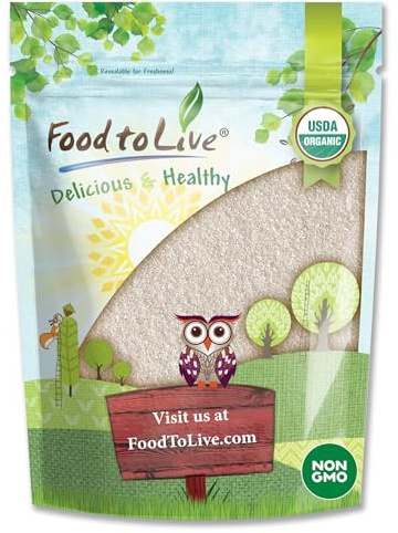 Food to Live - Organic White Polenta, 5 Pounds — Classic Non-GMO Cornmeal. Vegan, Kosher Corn Grits in Bulk. Great for Hot Cereal and Porridge