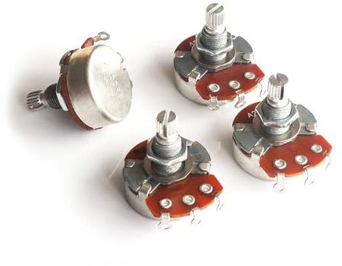 Alpha Guitar Pots – Full Size Potentiometer Vol/Tone 250k 500k A or B Linear/logarithmic- (A250K)