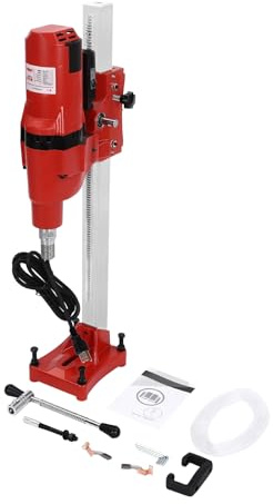10 Diamond Core Drill Machine 4250w, 500rpm Wet Concrete Core Drill Rig, with Stand, Depth Control & Safety Clutch, for Reinforced Concrete, Masonry, Vertical Coring (Drill Bit Not Included)