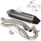 Motorrad Auspuff Motorrad Slip-On Auspuff Full System Schalldämpferlänge 43cm Anschlussdurchmesser 3,8cm For CRF150F CRF230F 2003-2013 - Titanium