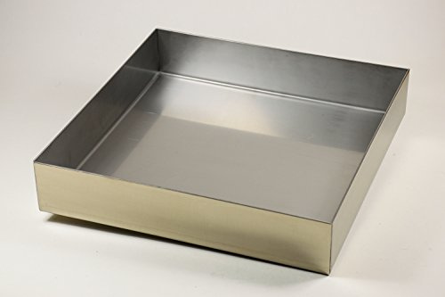 STM-Fulda Edelstahl Wanne | Ecken dicht verschweißt | Abtropfblech | Auffangwanne | Pflanzwanne | Stärke: 1,5 mm | 750 x 500 x 50 mm