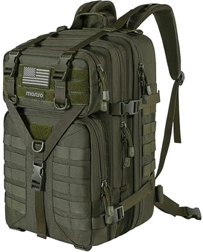 MOSISO 50L Tactical Backpack, Large Men 3 Day Bag, Army Green