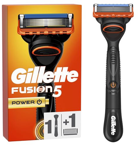 Gillette Fusion 5 Power Maquinilla de Afeitar Hombre con Hojas Antifricción (el embalaje puede variar)