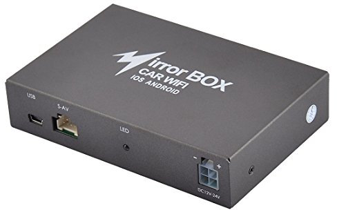 Ruilogod Monitor LCD universale AV HD Dispositivo di connessione video audio Specchio Screen Display DLNA per auto WIFI Box