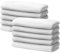 10 er Set Gästehandtücher 30x50cm | Frottee Weich & Flauschig | 100% Baumwolle | Kleine Frottier Handtücher für Gäste | Oeko-Tex | 500g/m² | Ôhm | Weiß