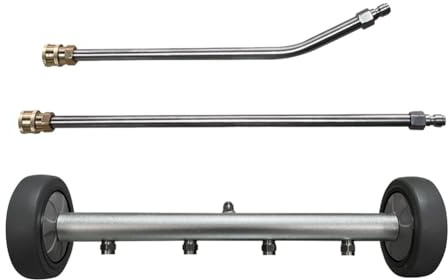 FutureHight Hochdruckreiniger AutowäSche Fahrgestellwaschanlage Wasserbesen mit 45-Grad-Winkelstange Unterwagenreiniger Wasserbesen