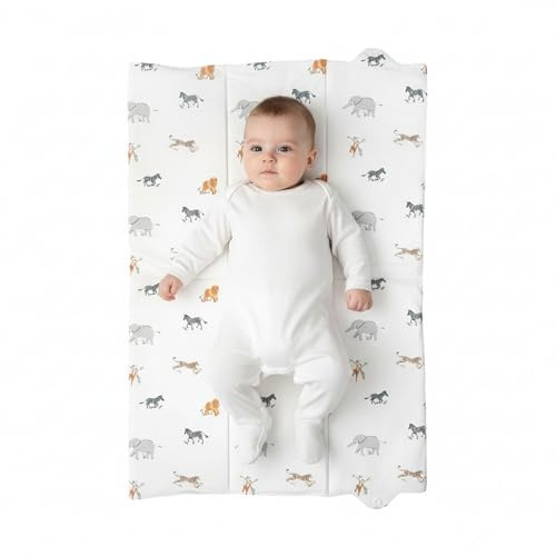 Clair de Lune Jungle Dream Foldable Changing Mat, Easy Clean Soft Water Resistant Travel Pad 60 x 34 cm
