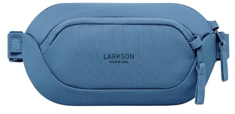 Larkson Sacoche Bandoulière Femme & Homme Bleu - Helge - Sac de Poitrine Sling Bag avec Bloqueur RFID & Passants Antivol par Fermeture Éclair - Rembourrage en Mesh - Résistant à l'eau