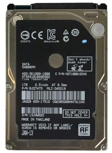 SIMPLETEK - Hard Disk 2.5 SATA (HTS541010A9E632) da 1TB | 54000 RPM, Cache 8 MB | Per Notebook/Laptop/PC (Ricondizionato)