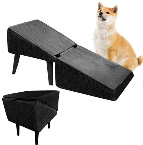 New Rampa para Perros, Pasos De Perro Plegables, Escaleras De Perros Y Escalones para El Sofá De La Cama, Taburete Portátil para Perro Medianos Pequeños, Sin Deslizamiento