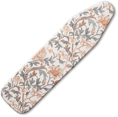 Wusejosapi Funda para Tabla de Planchar, Almohadilla, Cubierta, Delicado patrón Floral, Acolchado Grueso, Resistente al Calor, Lavable con Borde elástico para Tablas de Planchar estándar