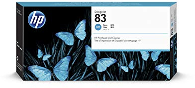 HP C4961A 83 Druckkopf und Druckkopfreiniger Standardkapazität 680 ml Multipack und uv, cyan