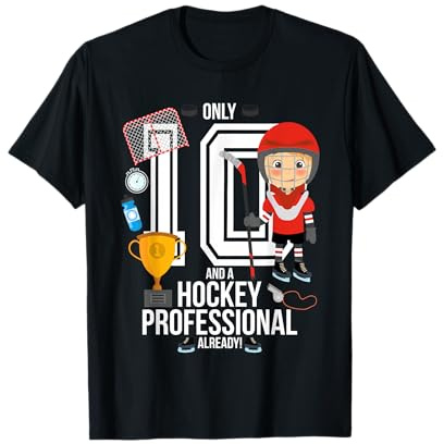 10th Birthday Boy Only 10 And A Hockey Pro Already Funny T-Shirt