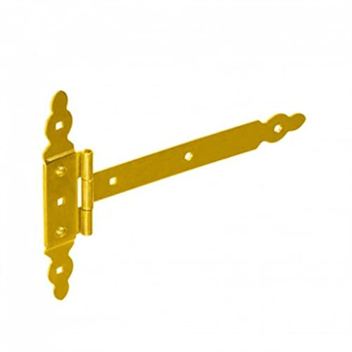 10x Kreuzgehänge mit vernietetem Stift 250/50x220mm gelb verzinkt Torband