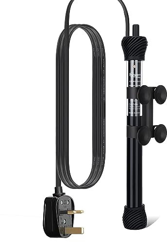 hygger Aquarium Heater, 300W Submersible Fish Tank Thermostat Heater with Adjust Knob Suction Cup for Small Betta Coral Saltwater and Freshwater