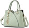 LUXCAELY Elegante Damen Handtasche | Modische PU Leder Umhängetasche mit Verzierungen und Verstellbarem Schultergurt - Ideal für Geschäft und Freizeit - Grün