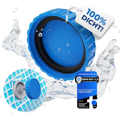 HAJUKO® - Set di chiusura invernale per piscine Bestway e Intex – 100% tenuta – Tappi invernali che si adattano a entrambi i collegamenti (antigelo e impermeabili)