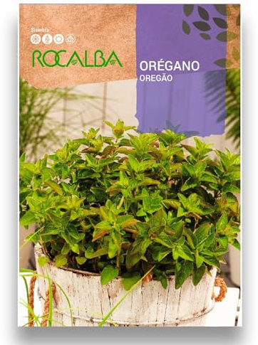 Semillas Orégano con aroma y sabor increíble | Sobre 0,5 GR para cultivar tu orégano en tu jardín, maceta o huerto y tener las mejores plantas aromáticas | Variedad Profesional Rocalba | Nexum Market