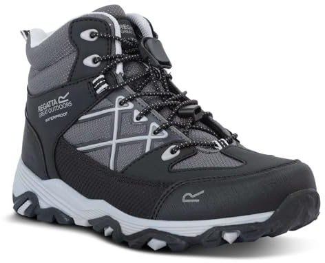 Regatta Kids Samaris Waterproof Walking Hiking Boots with Hardwearing Treads - Perfect for Outdoors