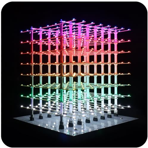 iCubeSmart Kit 3D Led Cube Kit Elettronica FAI DA TE (3D8P-MULTI-SMD-KIT)